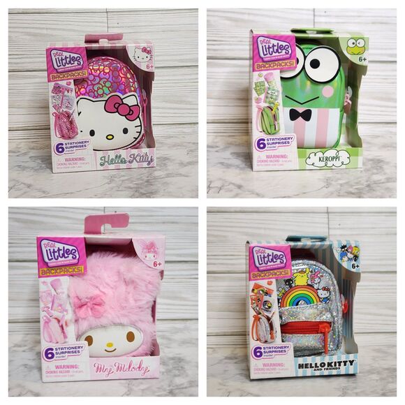 Real Littles Micro Sanrio Hello Kitty and Friends Backpacks Keroppi My Melody - Picture 1 of 9